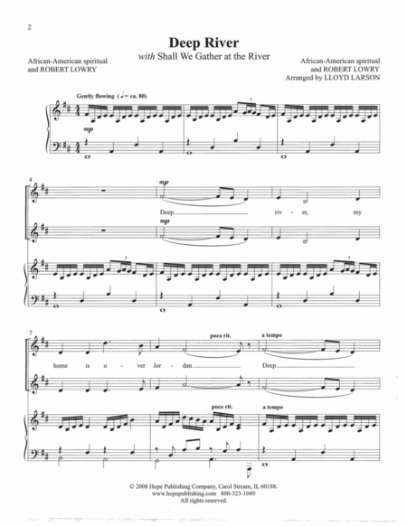 Spirituals for Two Voices (PDF Score) image number null