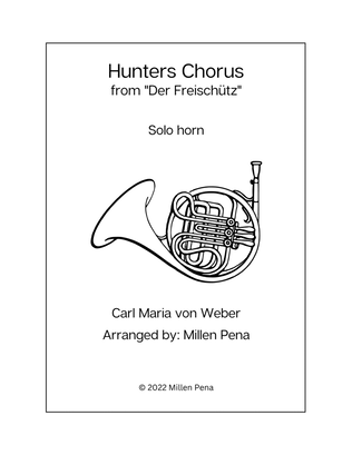 Book cover for Hunter's Chorus - Solo F Horn
