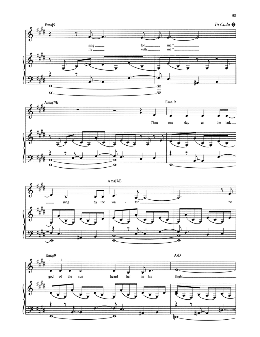 Meadowlark (from The Baker's Wife) Voice scores gallery preview page 5