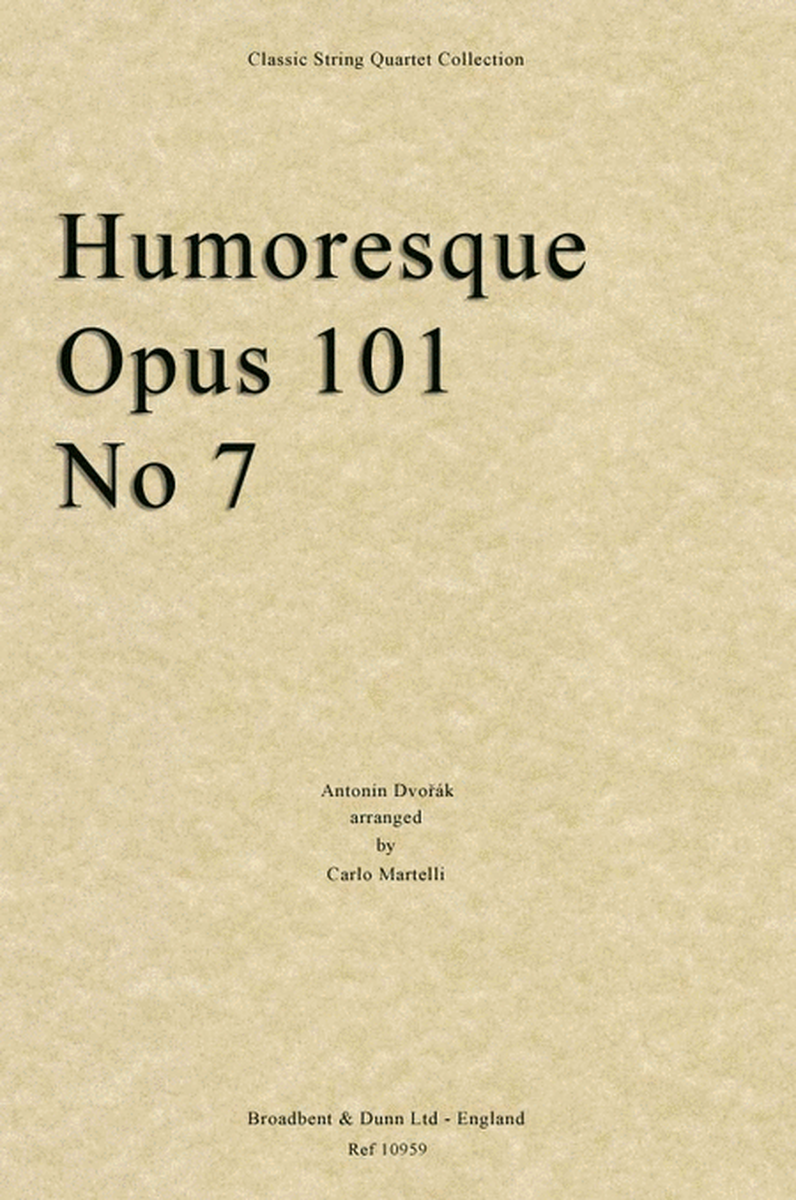 Humoresque, Opus 101 No. 7