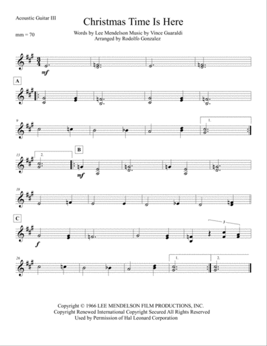 Christmas Time Is Here Small Ensemble scores gallery preview page 5