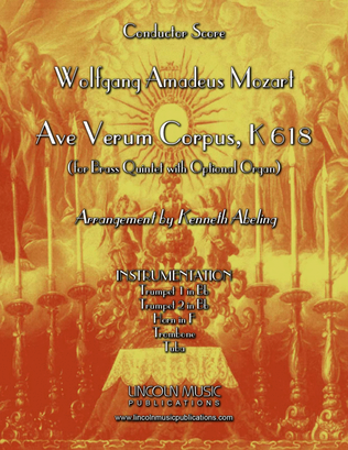 Mozart - Ave Verum Corpus (for Brass Quintet and Optional Organ)