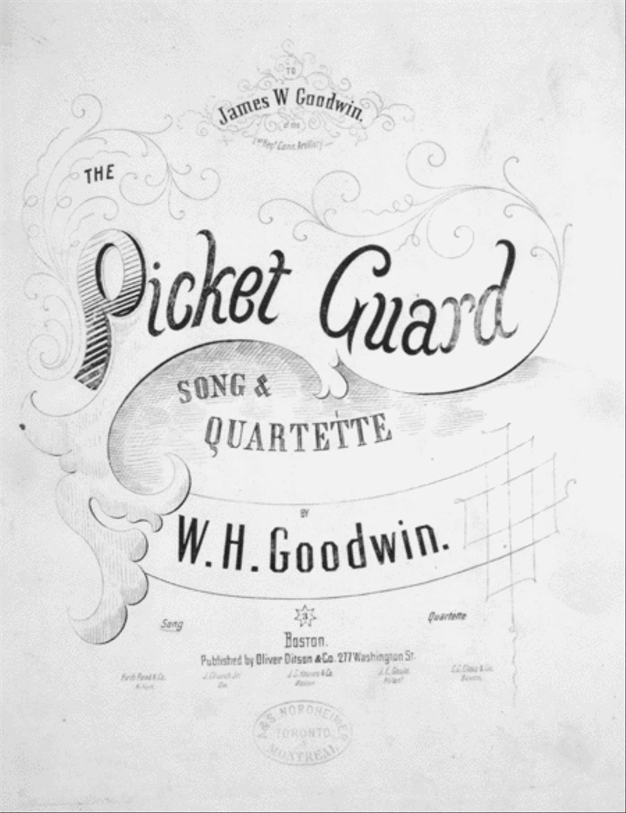 The Picket Guard. Song 4-Part scores gallery preview page 1