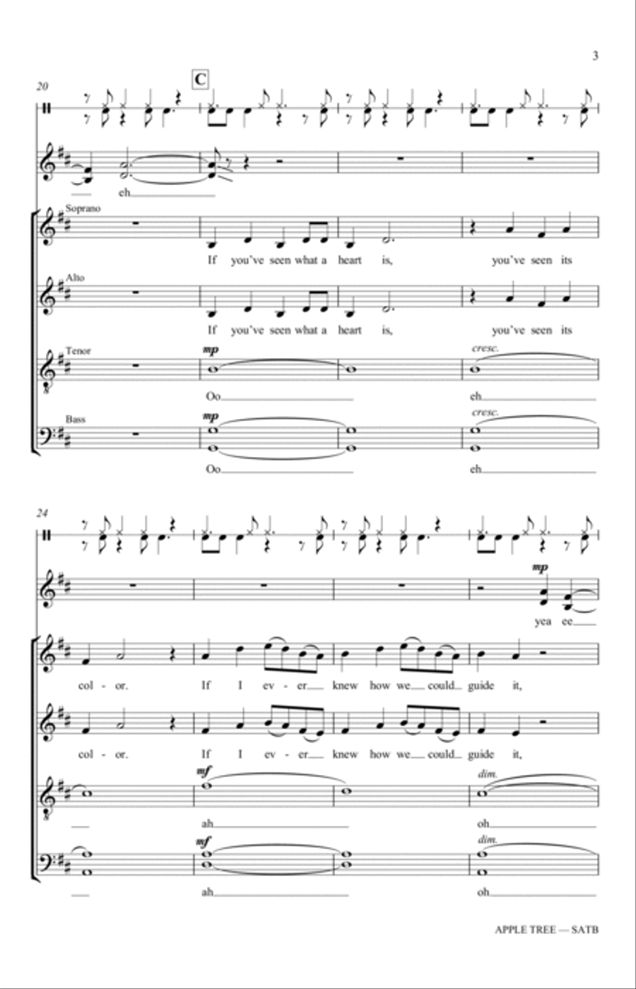 Apple Tree (arr. Katerina Gimon) 4-Part scores gallery preview page 3