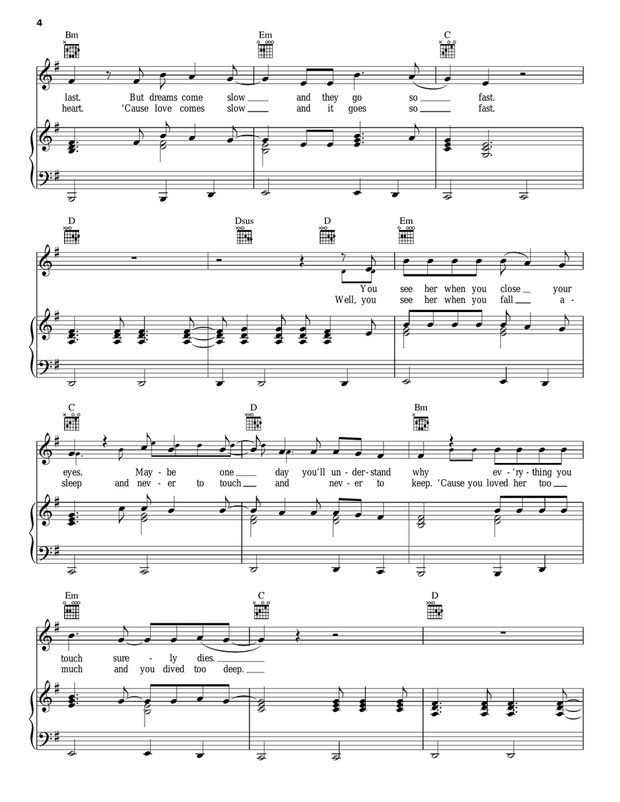 Let Her Go Acoustic Guitar scores gallery preview page 4