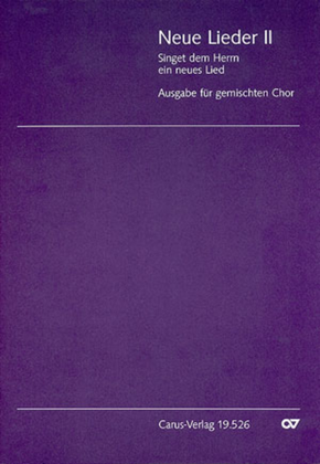 Book cover for Neue Lieder II: Chorheft 15