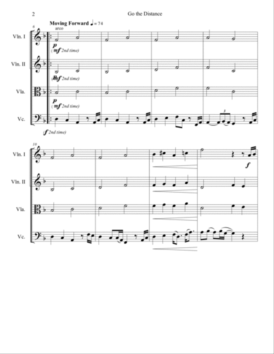 Go The Distance String Trio scores gallery preview page 3