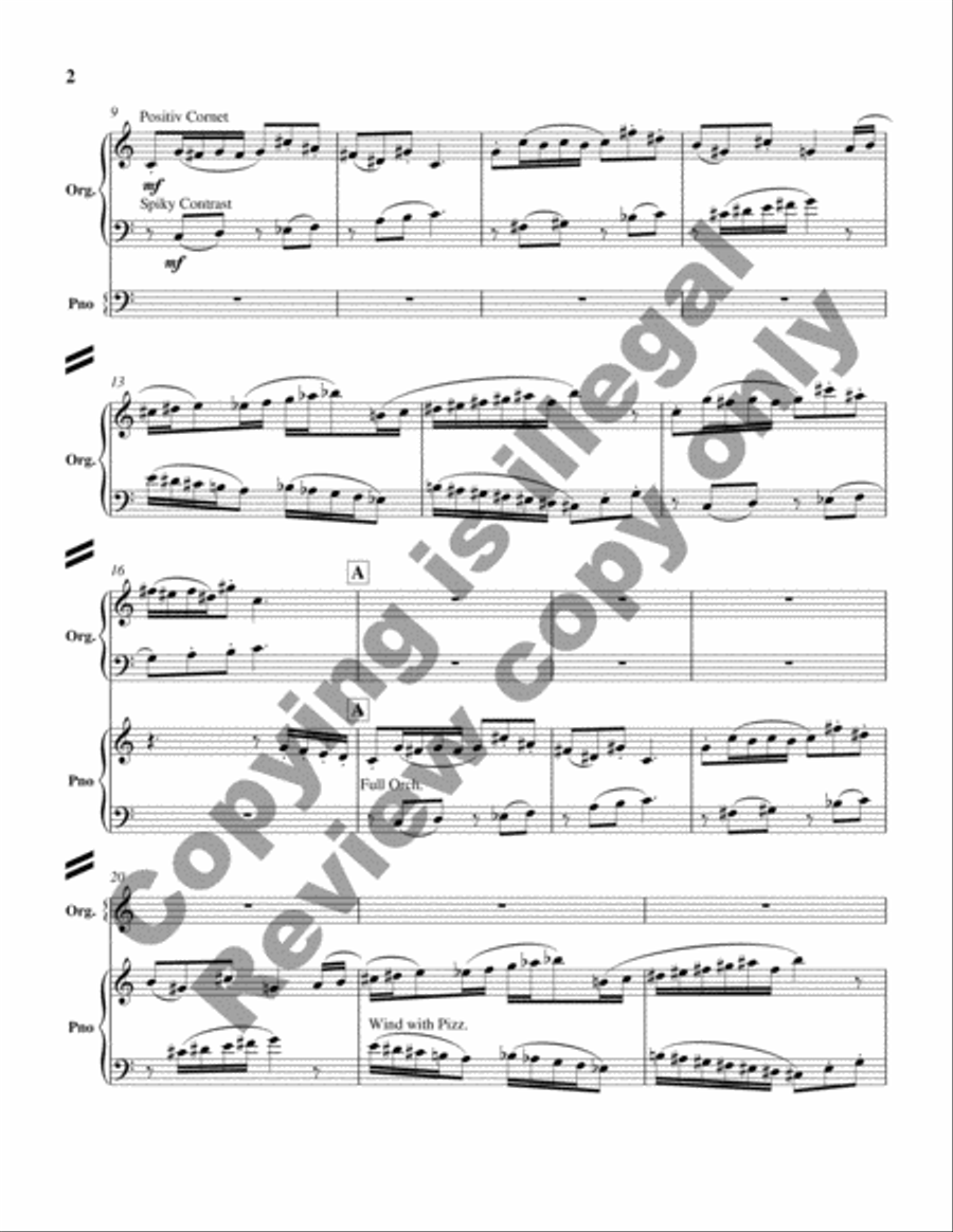 Concerto in C Major (Additional Full Score) Organ scores gallery preview page 4