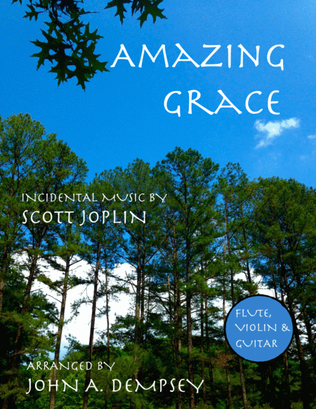 Book cover for Amazing Grace / The Entertainer (Trio for Flute, Violin and Guitar)
