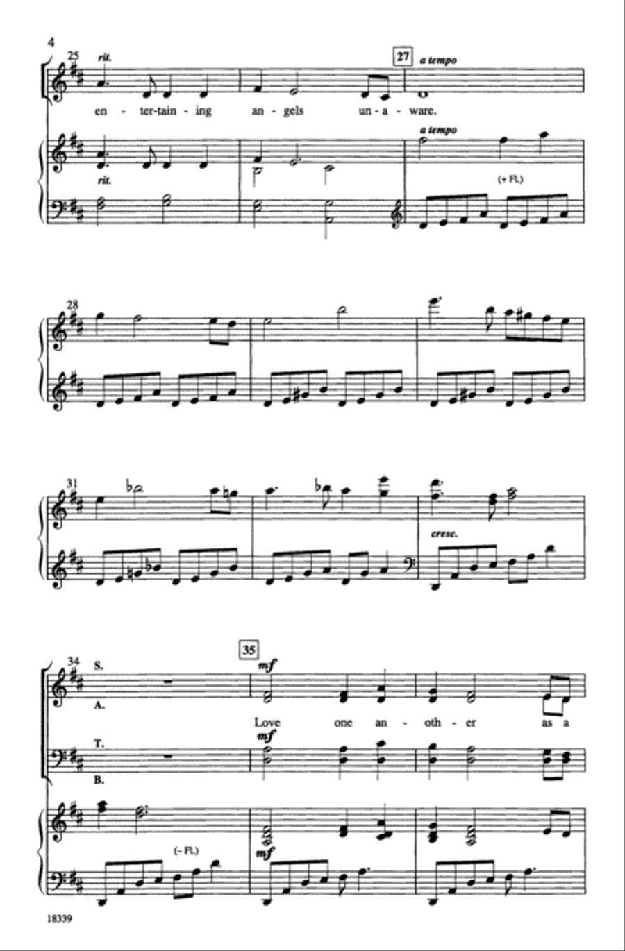 Love One Another 4-Part scores gallery preview page 4