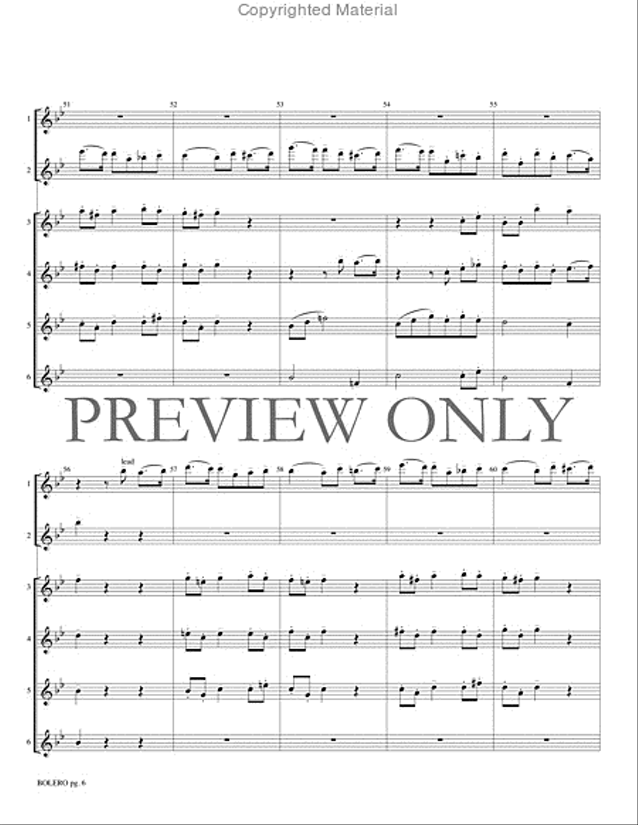 Bolero Small Ensemble scores gallery preview page 7