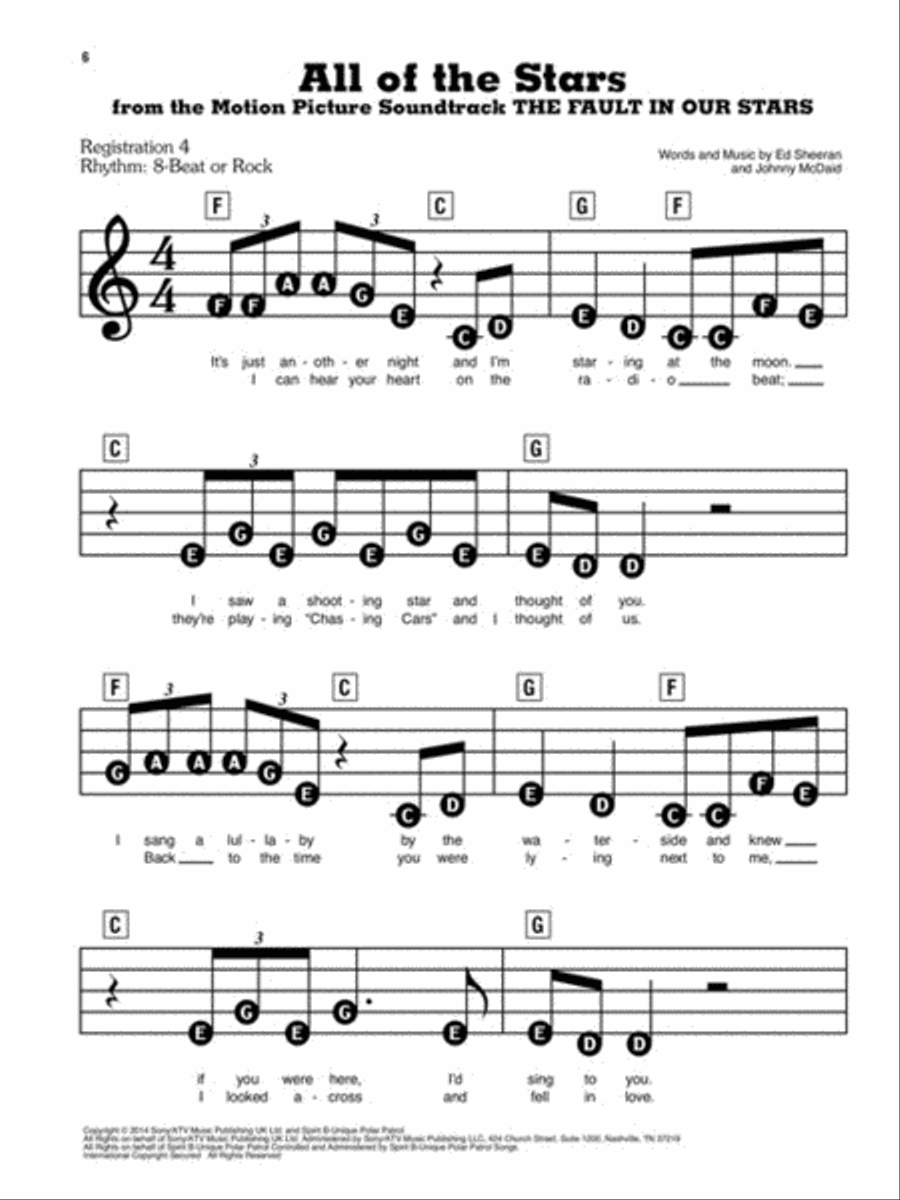 Ed Sheeran Electronic Keyboard scores gallery preview page 4