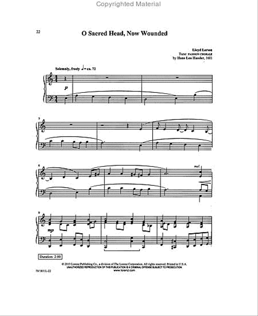 Lead Me to Calvary Piano Solo scores gallery preview page 5