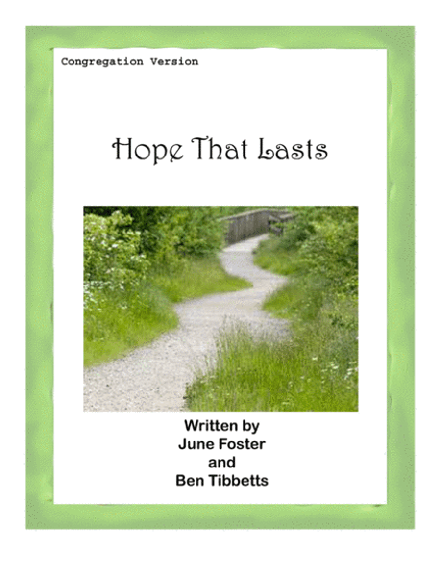 Hope that Lasts congregational version Voice scores gallery preview page 1