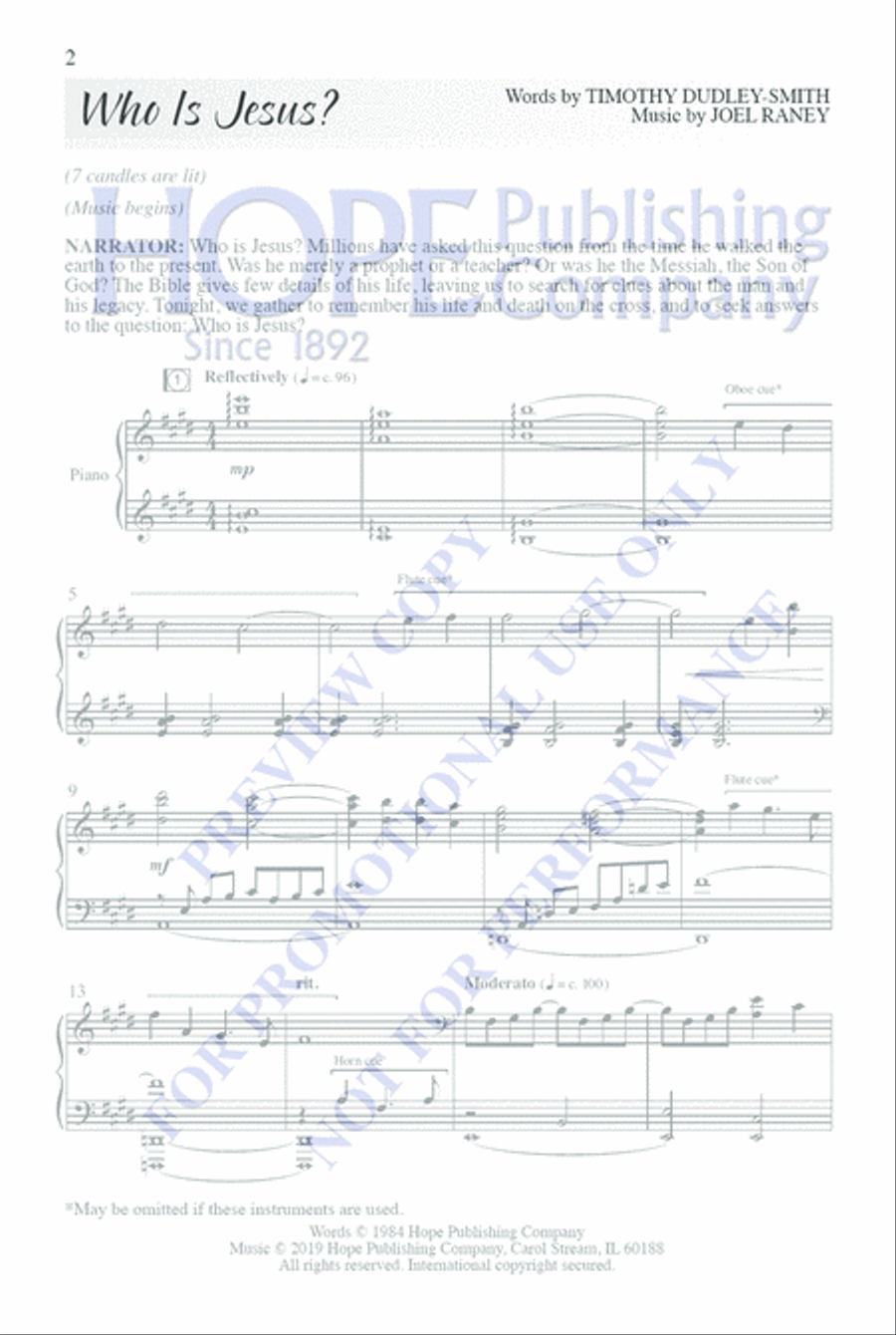 Who Is Jesus? 4-Part scores gallery preview page 6