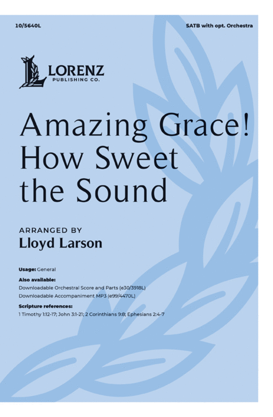 Amazing Grace! How Sweet the Sound 4-Part scores gallery preview page 1