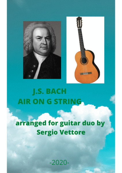 AIR ON G STRING by J.S. Bach-arranged for guitar duo by Sergio Vettore image number null