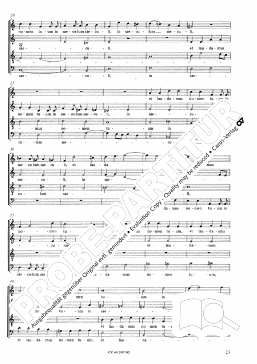 Te Deum 4-Part scores gallery preview page 24