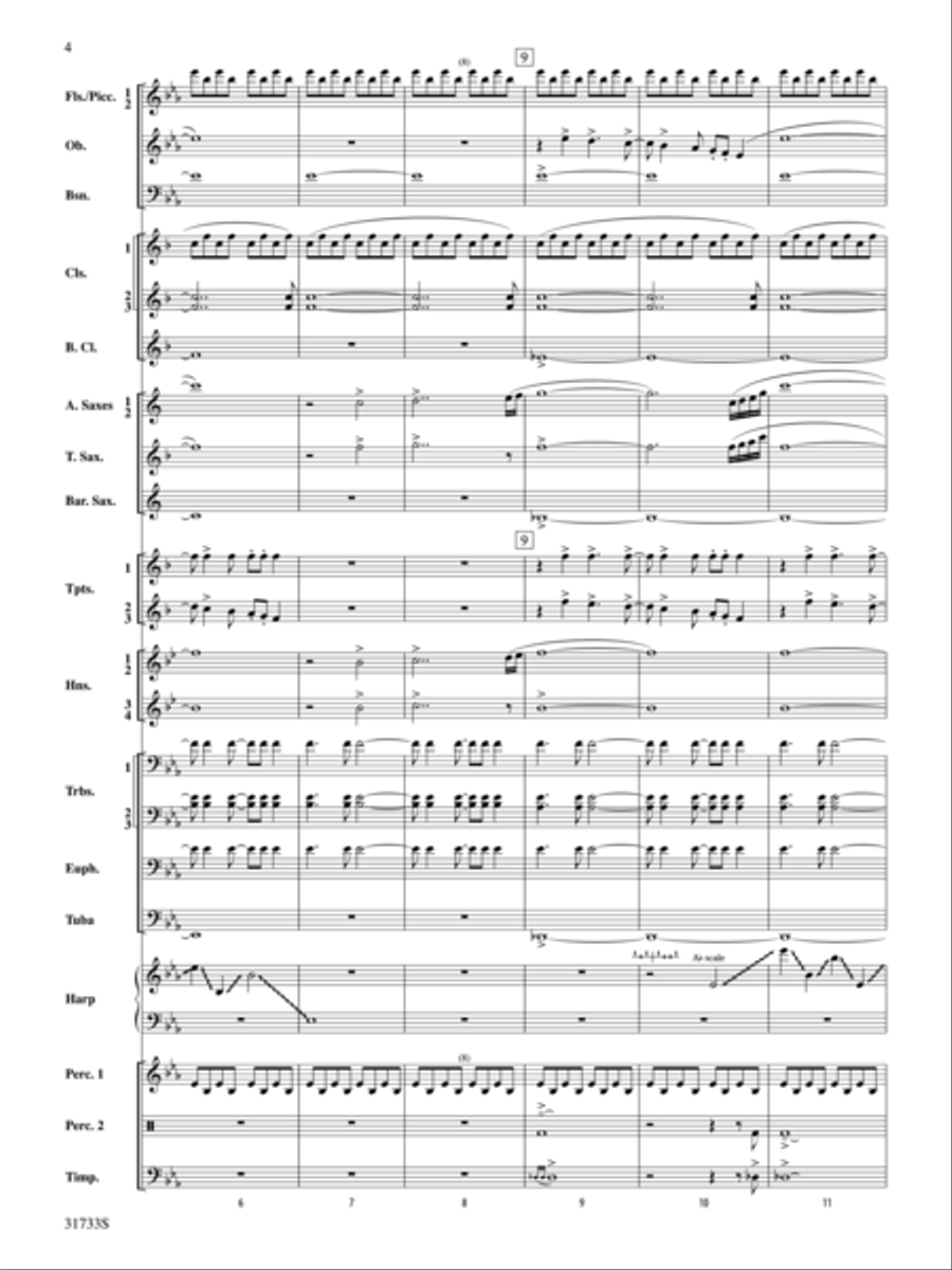 Santa's Journey (Bringing Joy to the World) Concert Band scores gallery preview page 3