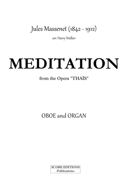 Meditation from "Thais" (for Oboe and Organ) image number null
