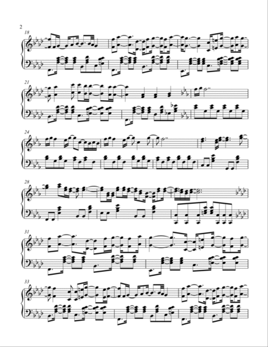 Don't Speak Don't Speak Piano Solo scores gallery preview page 2