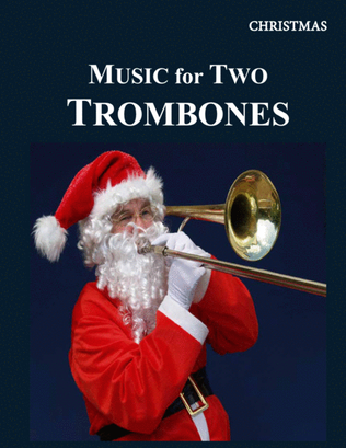 Book cover for Music for Two Trombones (Duet) Christmas