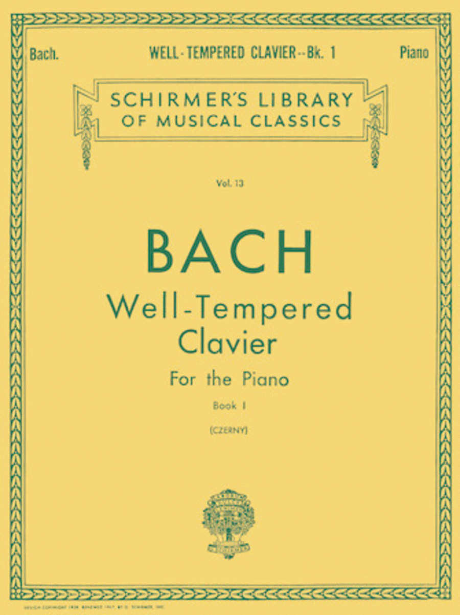 Johann Sebastian Bach: Well Tempered Clavier - Book 1