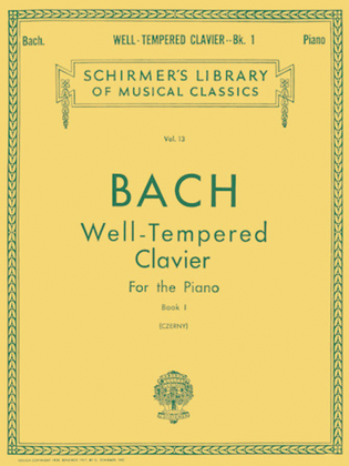 Book cover for Well Tempered Clavier – Book 1