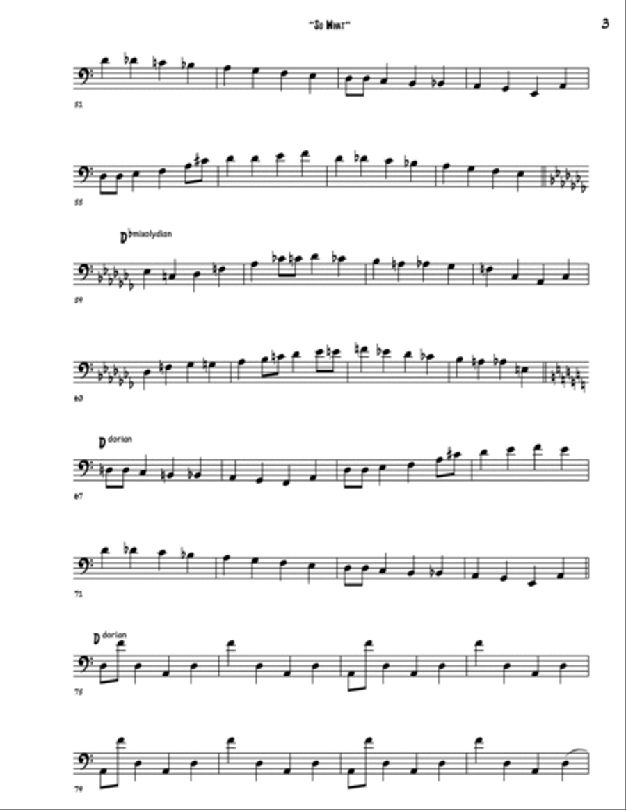 So What Double Bass scores gallery preview page 3