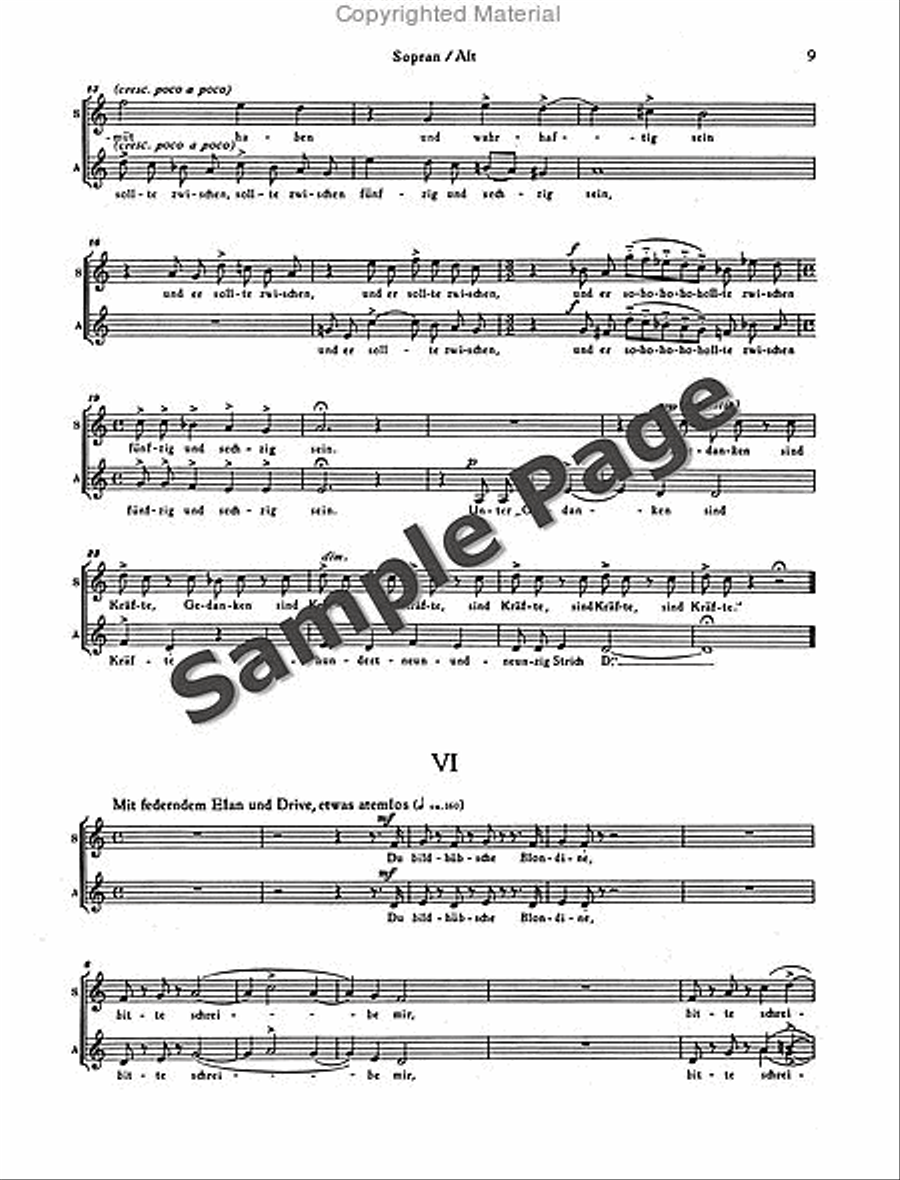 Heiratspostchorus/hpsi/db (sa) SA scores gallery preview page 10