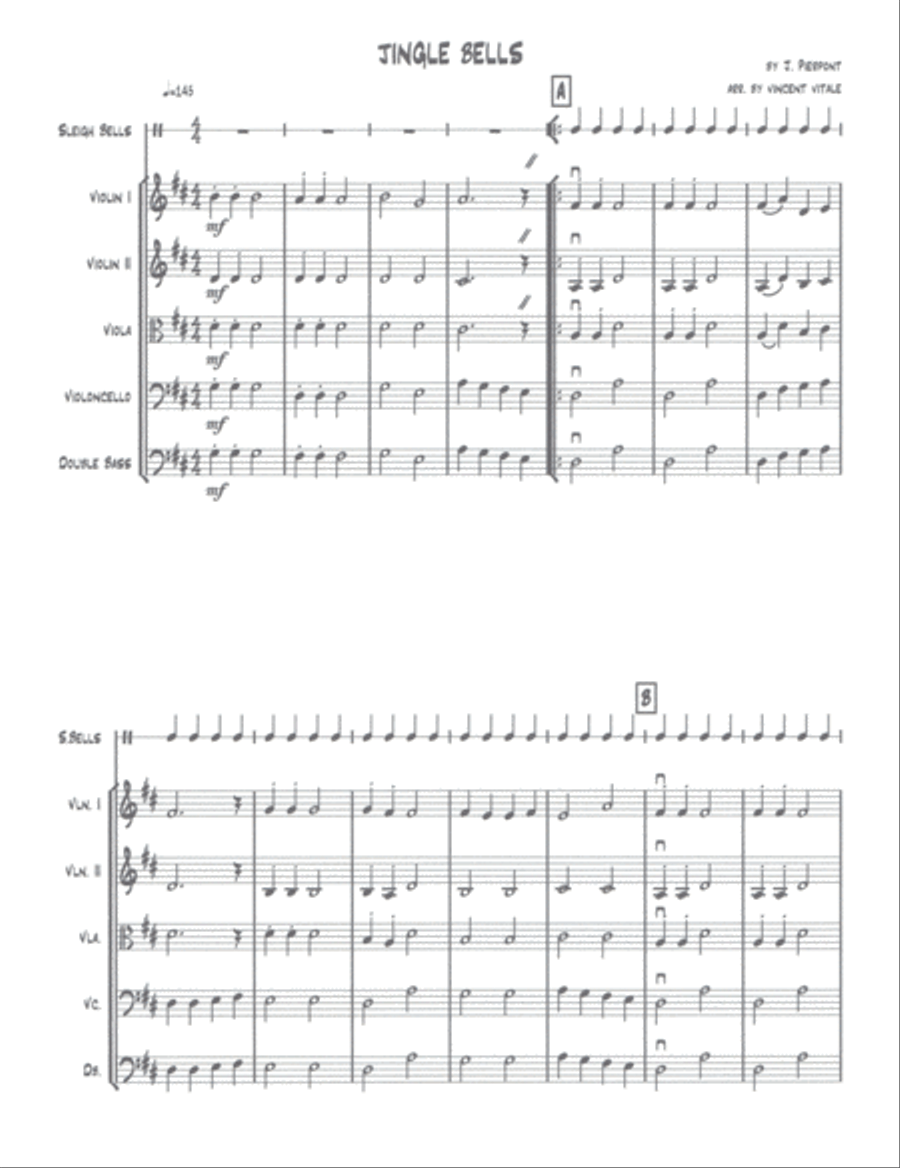 JINGLE BELLS String Orchestra scores gallery preview page 2