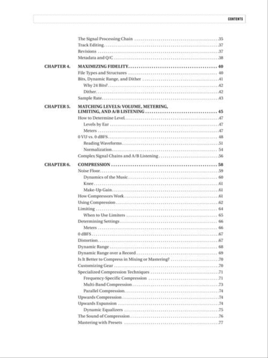 Audio Mastering – Essential Practices CD scores gallery preview page 4