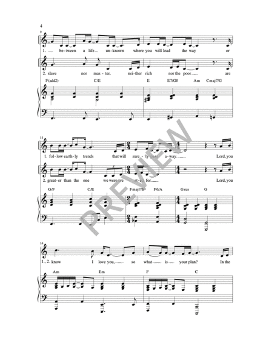 Feed My Lambs Unison Choir scores gallery preview page 2