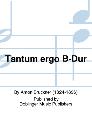Book cover for Tantum ergo B-Dur