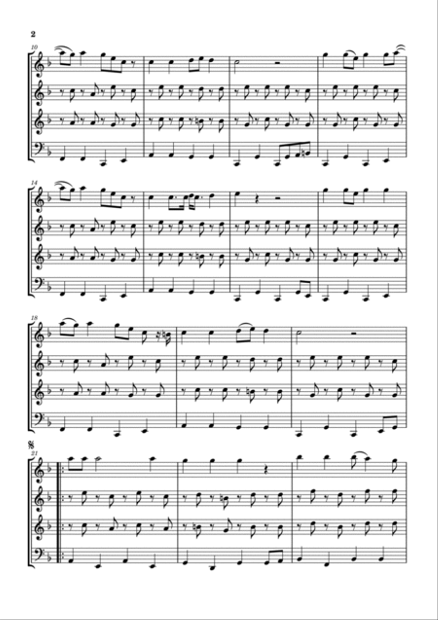 Rocky Top Woodwind Quartet scores gallery preview page 3