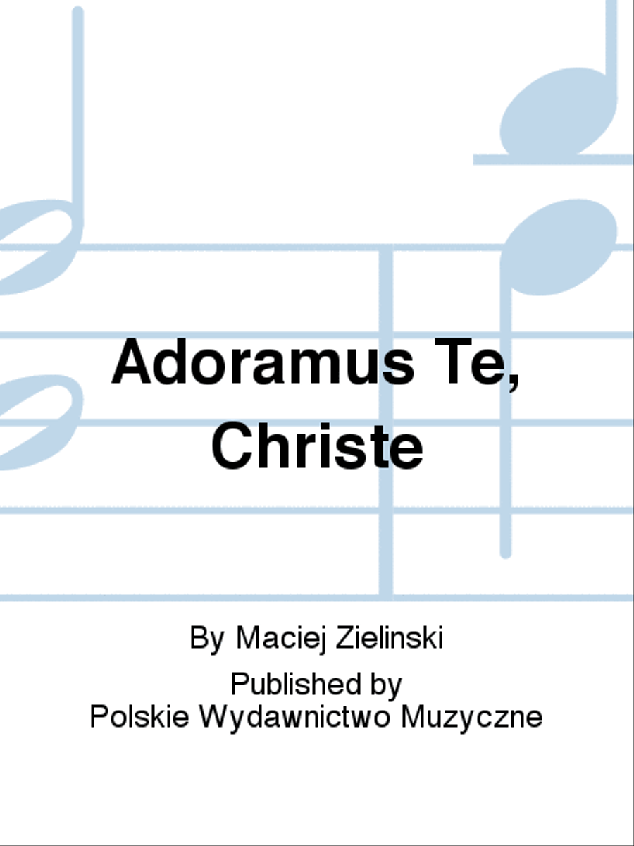 Adoramus Te, Christe A Cappella scores gallery preview page 1