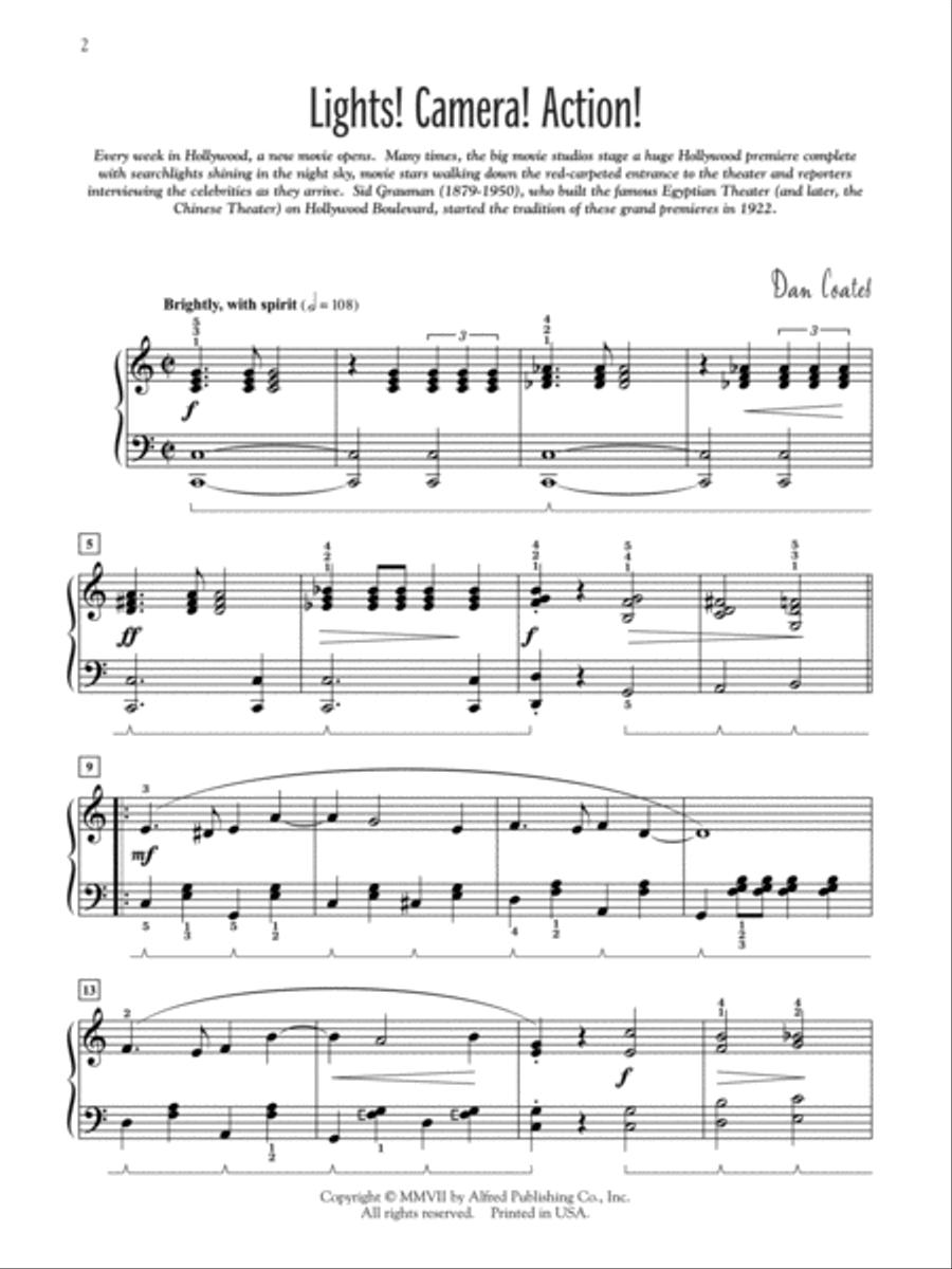 Hollywood Dreams Piano Method scores gallery preview page 2