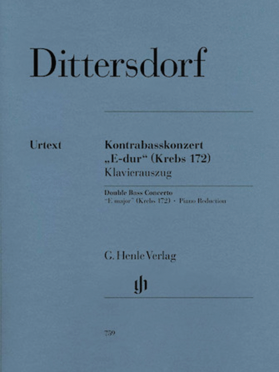 Double Bass Concerto in E Major (Krebs 172)