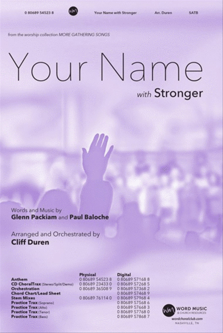 Your Name with Stronger - Stem Mixes Choir scores gallery preview page 1