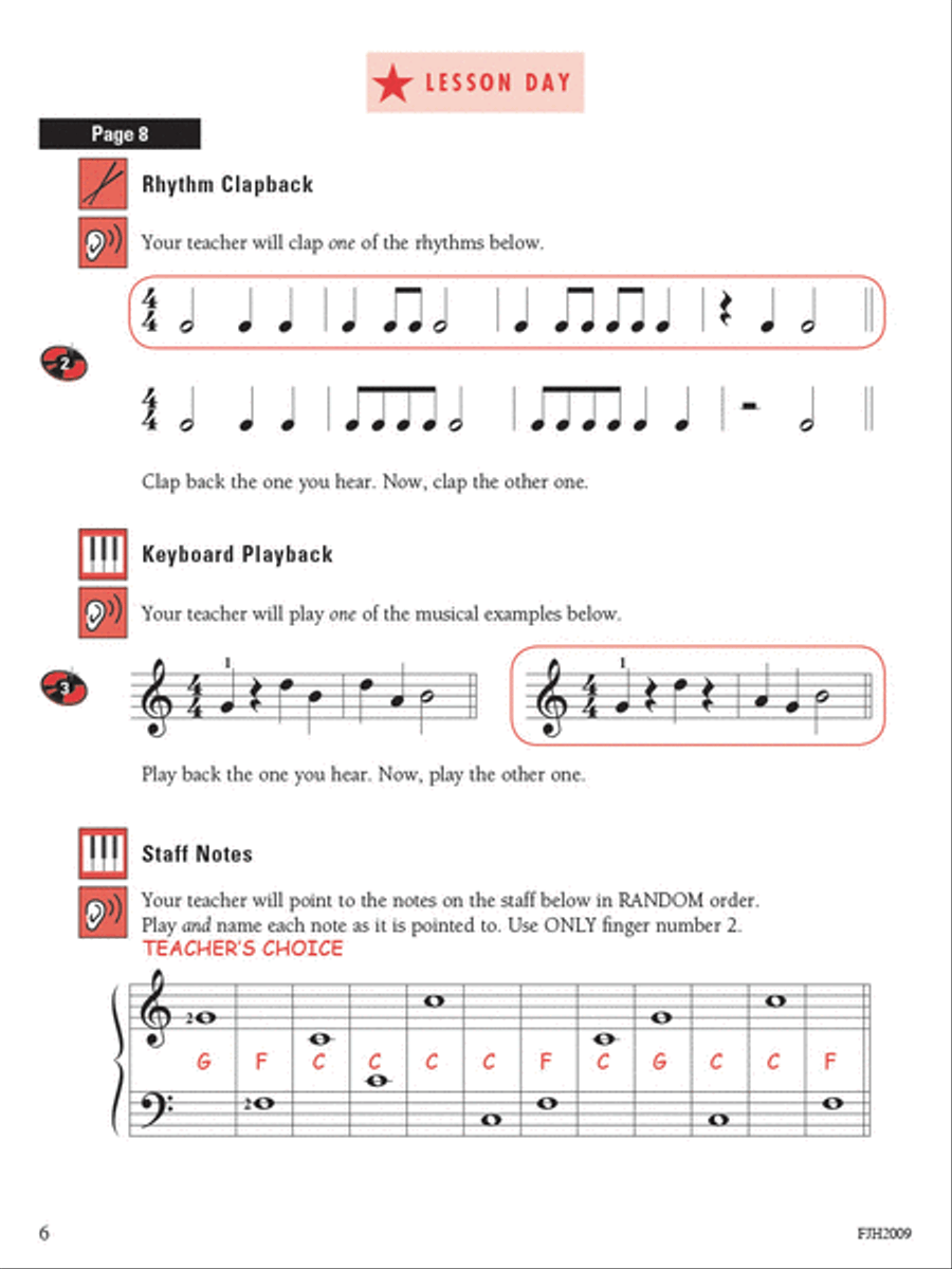 Write, Play, and Hear Your Theory Every Day Answer Key, Book 2 Piano Method scores gallery preview page 2