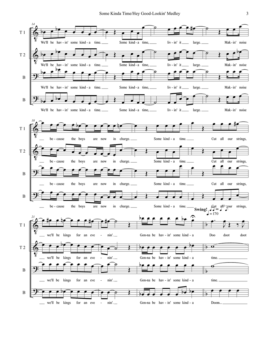 Some Kinda Time TTBB scores gallery preview page 3