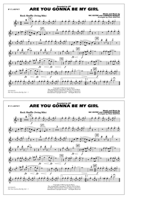 Are You Gonna Be My Girl (arr. Paul Murtha) - Bb Clarinet