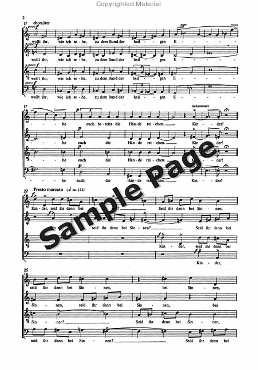 Zehm F Zur Verlobung 4-Part scores gallery preview page 3