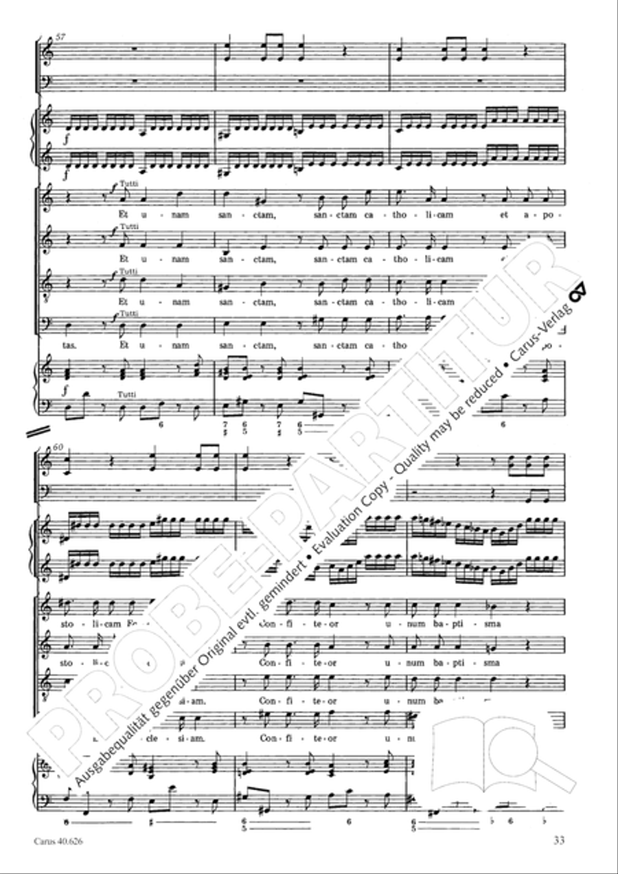 Mass in C Major Mass in C Major 4-Part scores gallery preview page 33