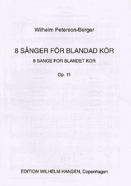 Wilhelm Peterson-Berger: Eight Songs Op.11