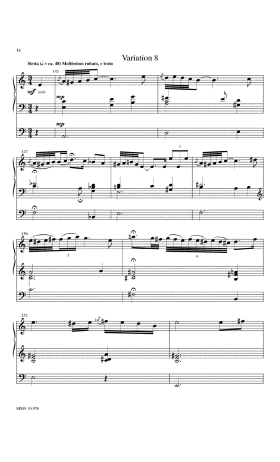 Village Variations Organ scores gallery preview page 6