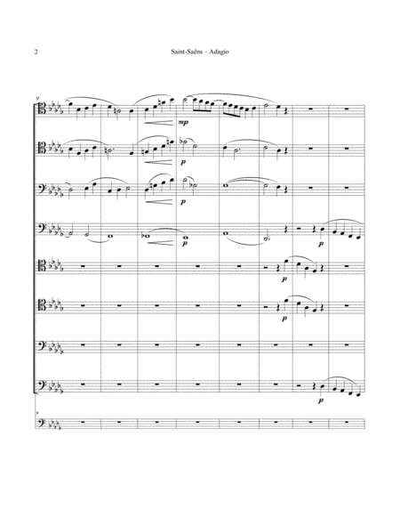 Adagio from Symphony No. 3 for 8-part Trombone ensemble