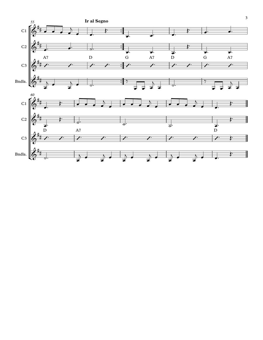 Pájaro Chogüi Small Ensemble scores gallery preview page 3