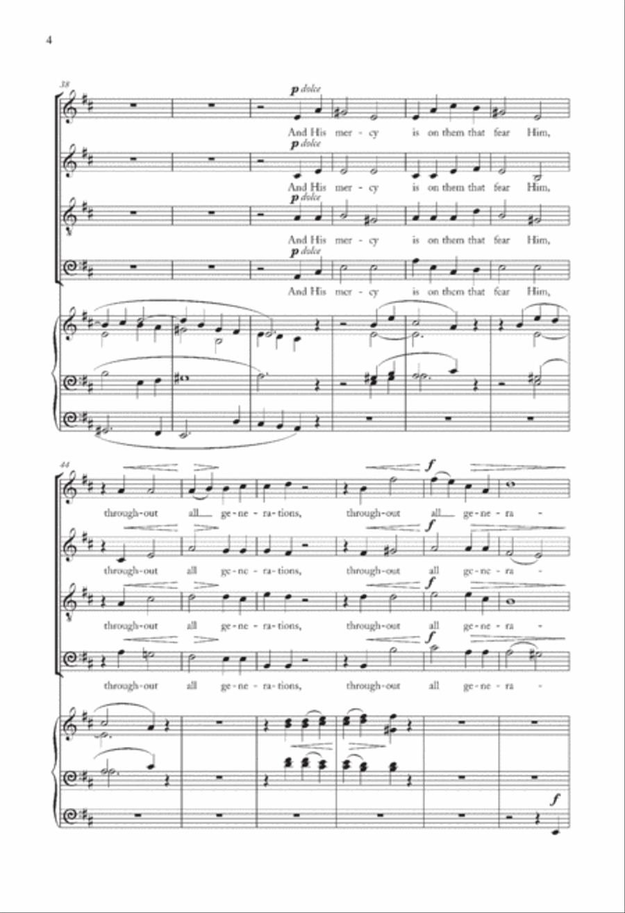 Magnificat And Nunc Dimittis In D Choir scores gallery preview page 4
