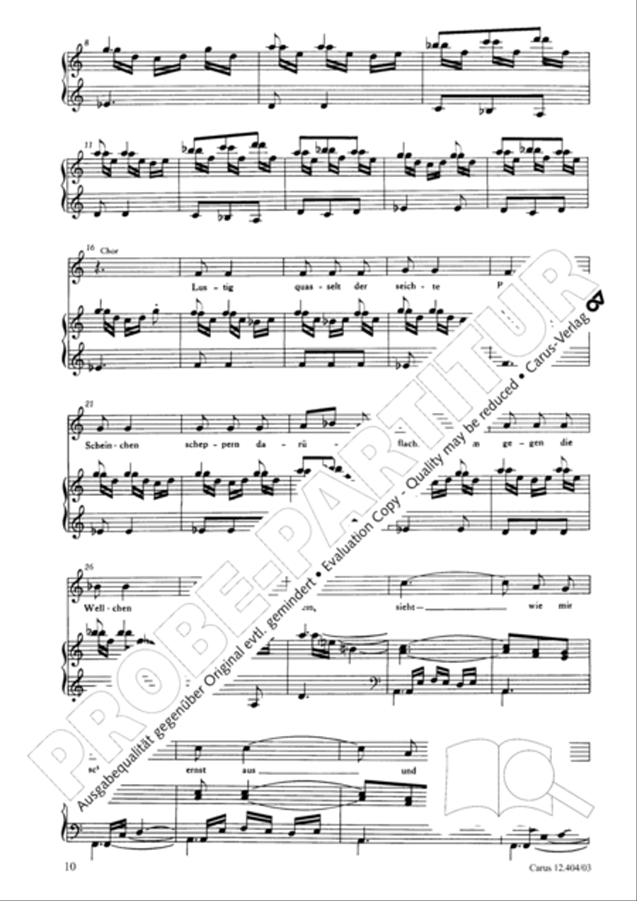 Zughart: Ringelnatz-Lieder Choir scores gallery preview page 10
